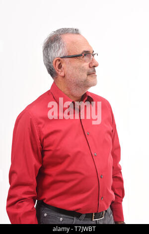 portrait of a man on white background Stock Photo