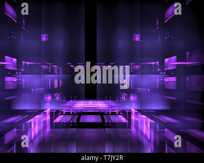 Abstract portal or scene in tech style - digitally generated image Stock Photo