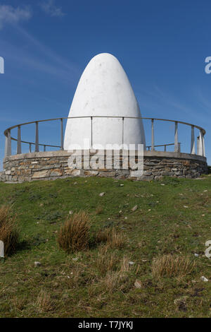 monument commemorating Alcock and Brown first non stop transatlantic flight in June 1919 Stock Photo