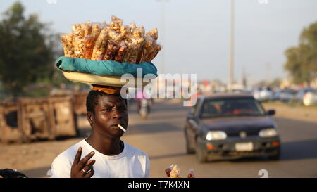 Refugees from differents countries in West Africa Stock Photo