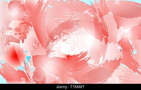 Splash background in rose tints. Abstract design element for web, banner. Design poster Stock Vector