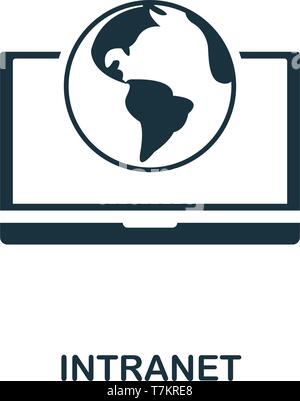 Intranet icon. Creative element design from icons collection. Pixel perfect Intranet icon for web design, apps, software, print usage. Stock Vector