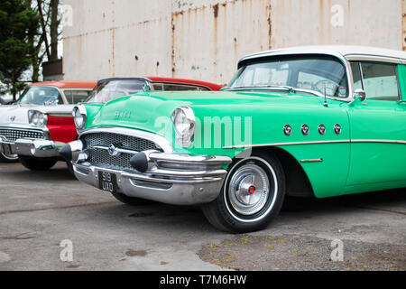 1955 Buick Roadmaster at Bicester heritage centre 'Drive it Day'. Bicester, Oxfordshire, England Stock Photo