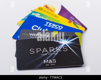 Loyalty Card UK M&S Sparks, Tesco Clubcard, Nectar, Morrisons More, My ...