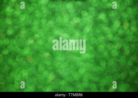 Green bokeh defocused background Stock Photo