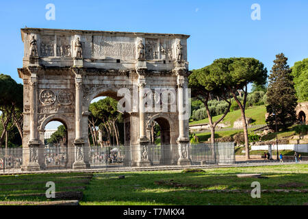 Arch of Constantine, Rome, Italy. Stock Photo