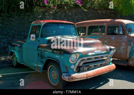 Palmview, Qld, Australia - May 5, 2019: Old rusty Chevrolet Pickup Truck 1957. Stock Photo