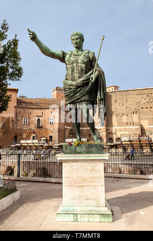 Julius Caesar statue in Rome, Italy. Stock Photo