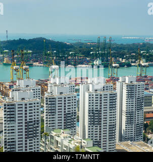 High rise residential apartment towers in Singapore. Stock Photo