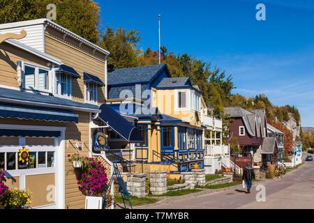 Canada, Quebec , Capitale-Nationale Region, Charlevoix, Pointe-au-Pic, village center Stock Photo