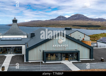 Islay’s newest distillery, Ardnahoe owned by Hunter Laing & Co from Glasgow. The distillery began production in October 2018 Stock Photo