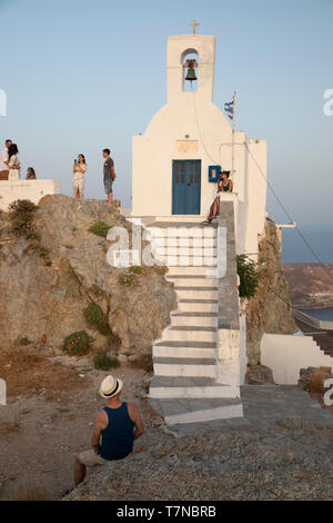 Greece, Cyclades islands, Serifos, Old Town (Chora) (MR) Stock Photo