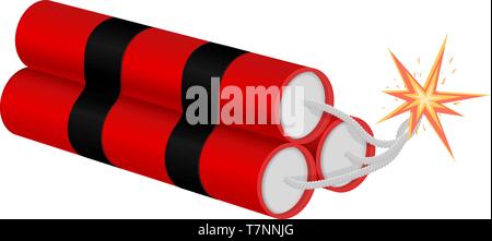 Dynamite expoling Stock Vector