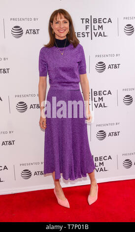 New York, NY - April 27, 2019: Dolly Wells attends the premiere of Good Posture during 2019 Tribeca Film Festival at SVA Theatre Stock Photo