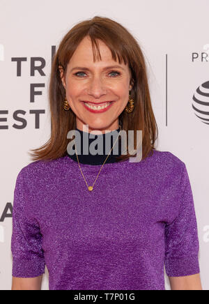 New York, NY - April 27, 2019: Dolly Wells attends the premiere of Good Posture during 2019 Tribeca Film Festival at SVA Theatre Stock Photo