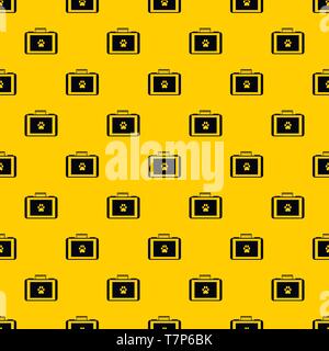 Suitcase for animals pattern vector Stock Vector