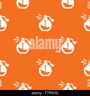 Perfume bottle spray pattern vector orange Stock Vector