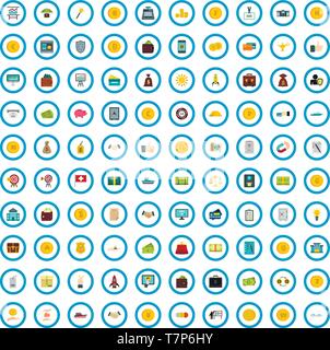 100 wealth icons set, flat style Stock Vector Image & Art - Alamy