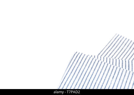 Folded fabric napkin isolated on white background Stock Photo