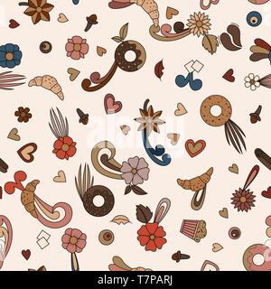 Coffee takeaway design. Seamless pattern background. Vector illustration Stock Vector