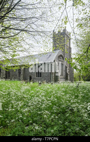 The church of St Mary and St Peter in Kelsale, Suffolk, restored by Edward Schröder Prior Stock Photo