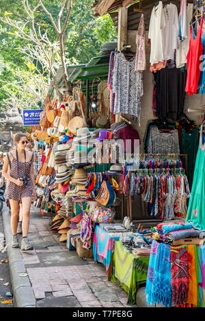 Indonesia, Bali, Center, Ubud, downtown, tourist craft shops Stock Photo