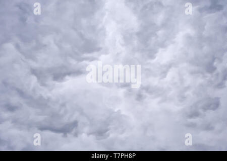 Black and white clouds and sky when the rain is coming. Stock Photo