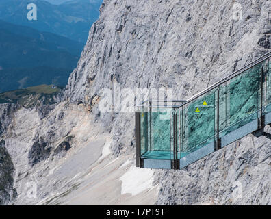 The Path To Nothingness on the Hoher Dachstein, Austria, Europe. Stock Photo