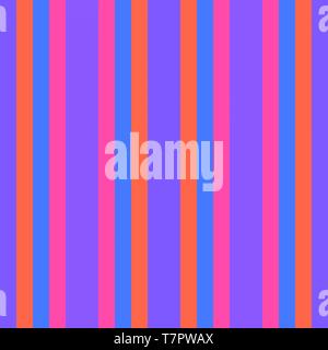 vertical wallpaper lines neon fuchsia, medium slate blue and tomato colors. abstract background with stripes for wallpaper, presentation, fashion desi Stock Photo