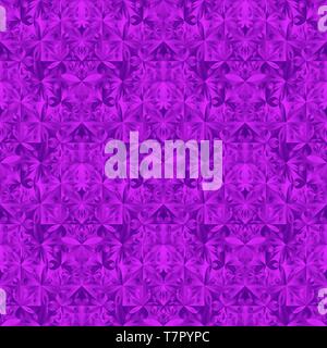 Seamless polygonal floral triangle pattern background design Stock Vector