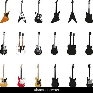 Vector guitars set Stock Vector