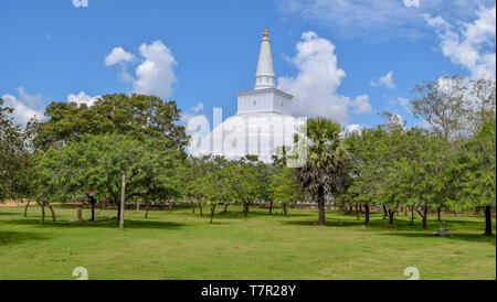 scenery around Ruwanwelisaya, a stupa in Sri Lanka Stock Photo