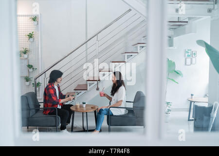 best friends enjoy talking to each other  Stock Photo