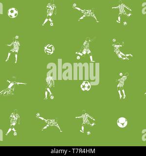 seanless pattern of football theme Stock Vector