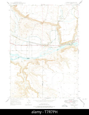 USGS TOPO Map Idaho ID Hammett 236385 1947 24000 Restoration Stock Photo