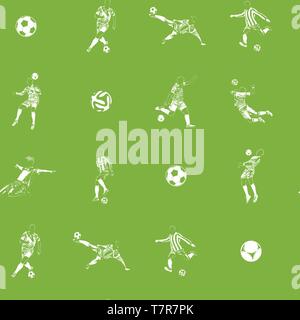 seanless pattern of football theme Stock Vector
