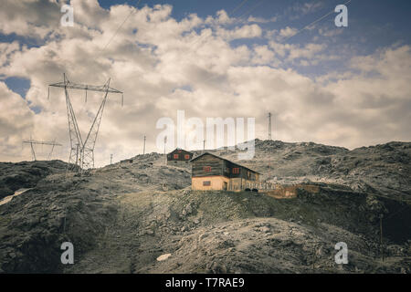 Cabin in the mountains Stock Photo