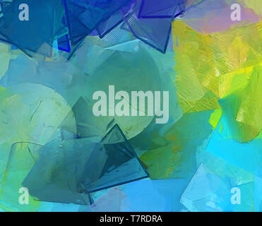 Abstract oil and watercolor mixed fine contemporary art on canvas. Creative design background pattern. Hand drawn original texture. Impressionism arti Stock Photo