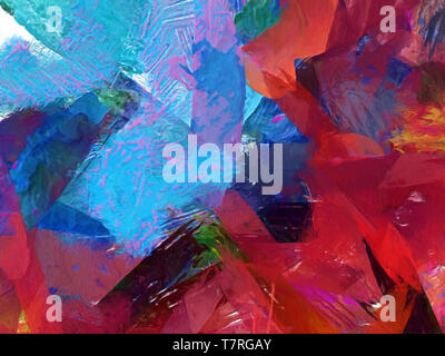 Abstract oil and watercolor mixed fine contemporary art on canvas. Creative design background pattern. Hand drawn original texture. Impressionism arti Stock Photo