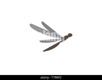 Dragonfly Insect fly for logo design Stock Vector