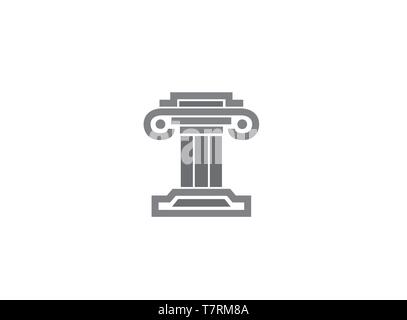 Law Building  Justice Logo design Stock Vector