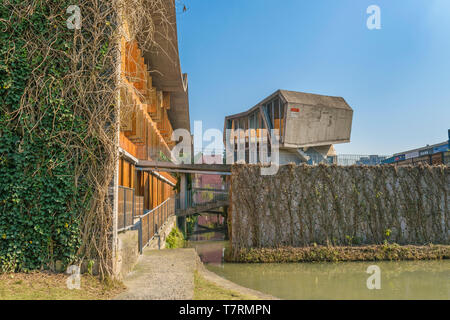 HANGZHOU, CHINA, DECEMBER - 2018 - Exterior view of campus of china academy of arts, located at hangzhou city, china Stock Photo