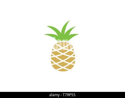 Ananas fresh fruit for logo design Stock Vector