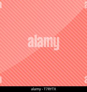Abstract geometric pattern with diagonal lines. Vector illustration. Trendy pink color background Stock Vector