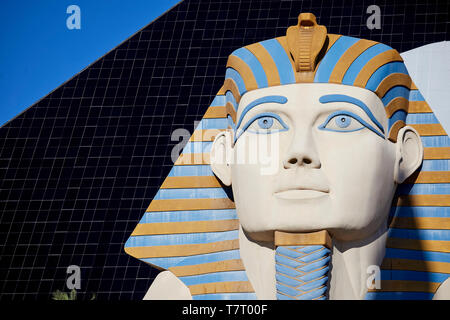 Las Vegas, Paradise, Nevada USA, Luxor Pyramid and Sphinx Stock Photo