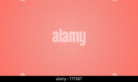 Abstract halftone gradient dots background. Vector illustration. Trendy pink color background Stock Vector