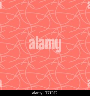 Abstract seamless pink banner. Vector illustration. Trendy pink color background Stock Vector