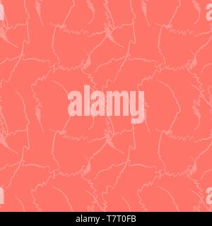 Abstract seamless pink banner. Vector illustration. Trendy pink color background Stock Vector
