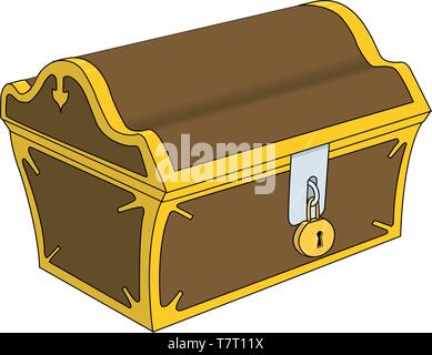 Sea Chest Vector Illustration Stock Vector