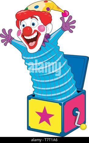 Jack in the Box Vector Illustration Stock Vector